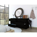 6-Drawer Dresser Chest with Open Top Shelf