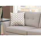 2-Piece Upholstered Sofa Set with Solid Wood Legs for Living Room