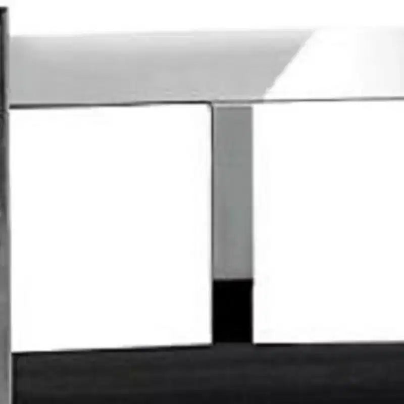 26" Black and Silver Velvet Counter Height Bar Chair