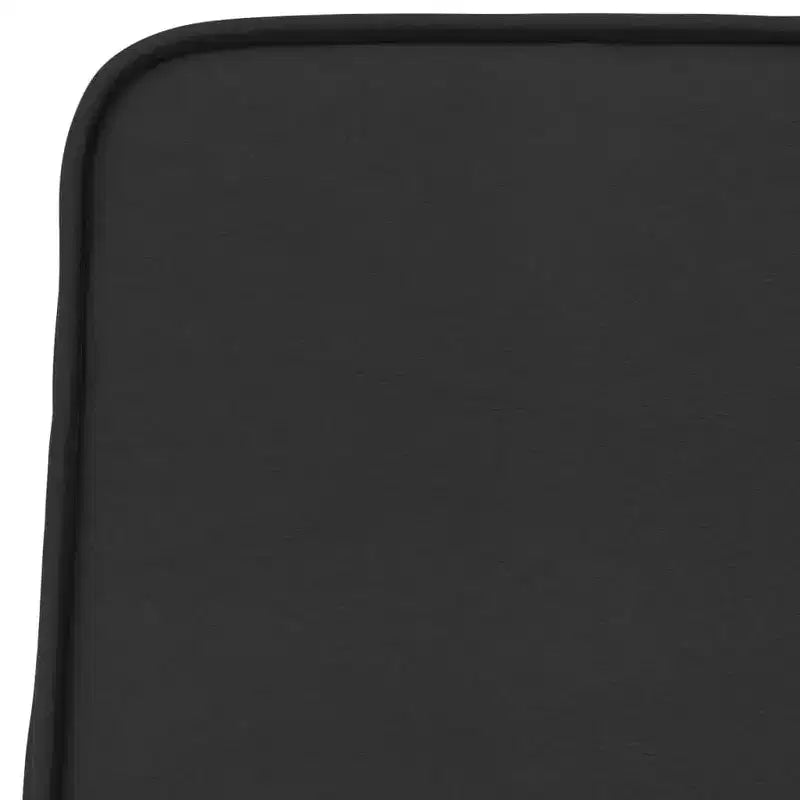 Lounge Chair - Black Faux Leather, Metal Frame, Armless Accent Chair