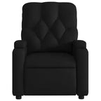Black Electric Massage Recliner Chair - Faux Leather with Vibration Massage, Cup Holders and Side Pocket