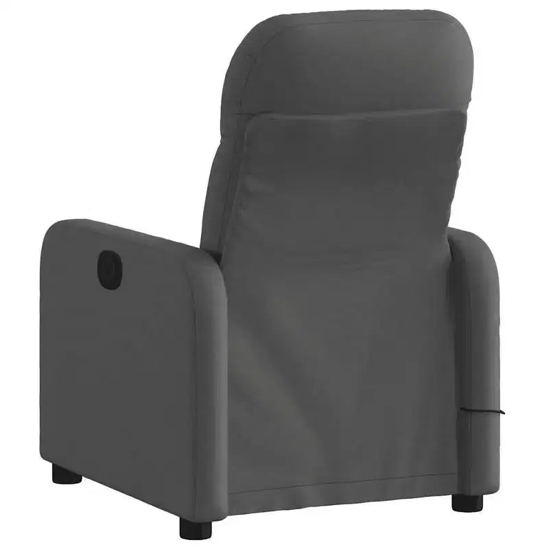 Dark Gray Fabric Electric Massage Recliner Chair