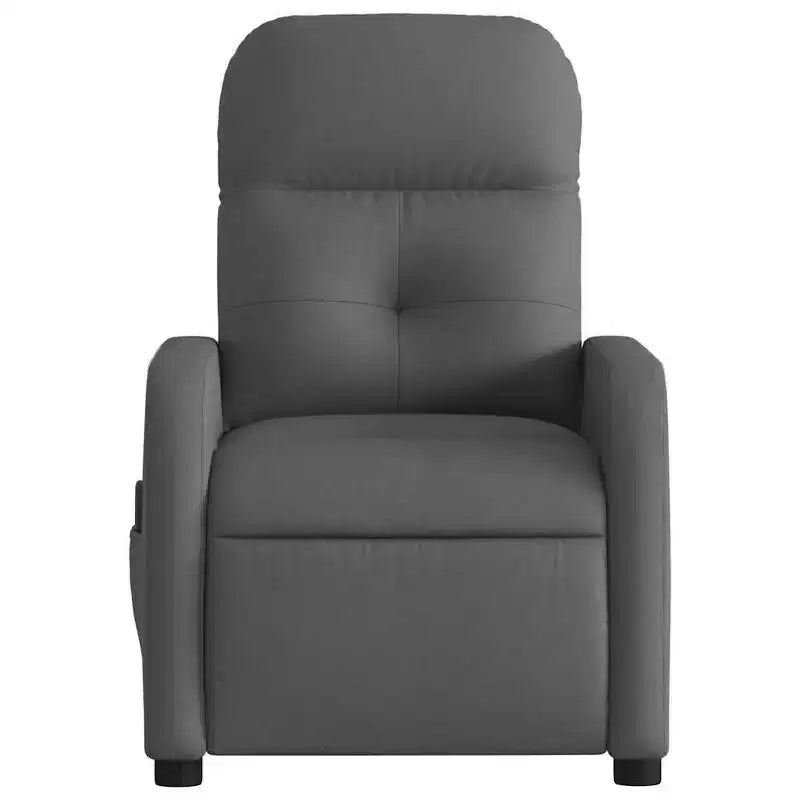 Dark Gray Fabric Electric Massage Recliner Chair