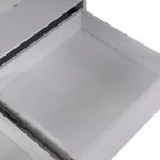 47.2" Rectangular LED Coffee Table with 2 Hidden Drawers and Touch Control