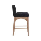 Waldorf Black Chenille Fabric Counter Stool
