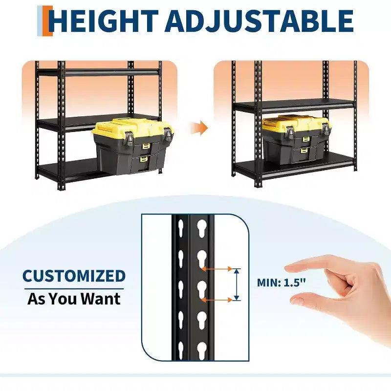 5-Tier Adjustable Steel Utility Storage Rack