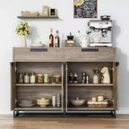 55 inch Sideboard Buffet Cabinet with 2 Drawers and 4 Doors