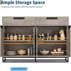 55 inch Sideboard Buffet Cabinet with 2 Drawers and 4 Doors