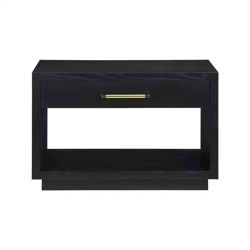 Wood Veneer Nightstand with Drawer