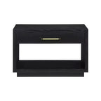 Wood Veneer Nightstand with Drawer