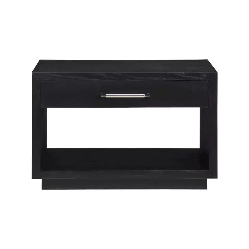Wood Veneer Nightstand with Drawer