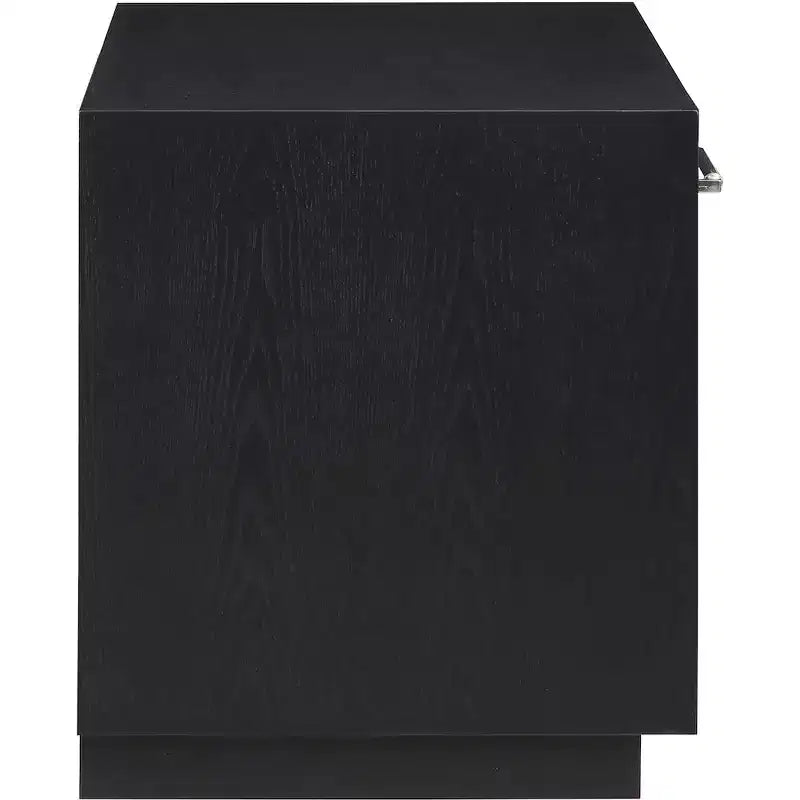 Wood Veneer Nightstand with Drawer