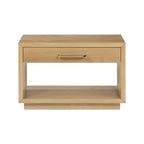 Wood Veneer Nightstand with Drawer