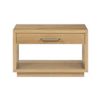 Wood Veneer Nightstand with Drawer