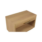 Wood Veneer Nightstand with Drawer