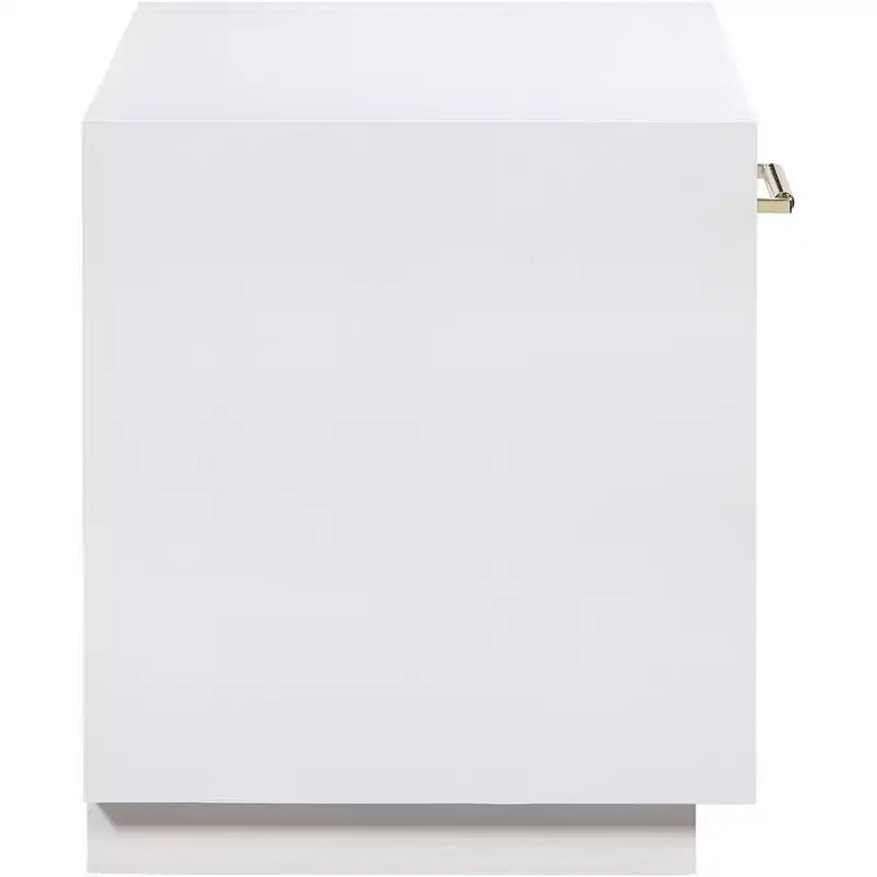 Wood Veneer Nightstand with Drawer