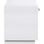 Wood Veneer Nightstand with Drawer