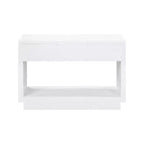 Wood Veneer Nightstand with Drawer