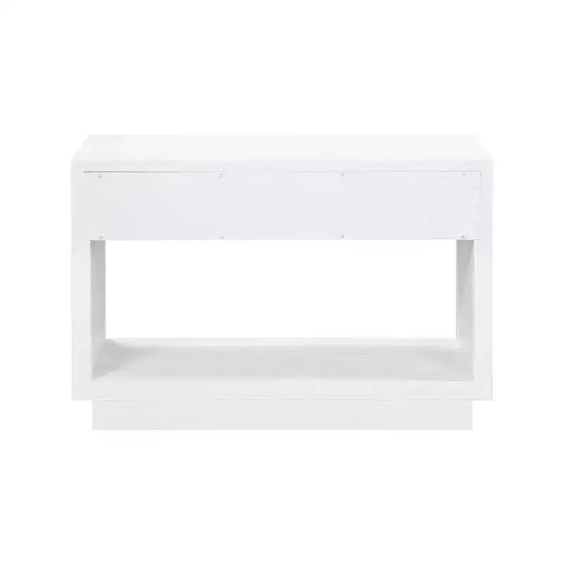 Wood Veneer Nightstand with Drawer