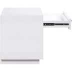 Wood Veneer Nightstand with Drawer