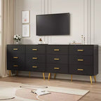 6-Drawer Dresser with Gold Handles