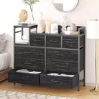 9-Drawer Storage Dresser with Charging Station