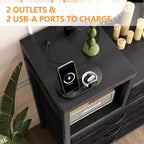9-Drawer Storage Dresser with Charging Station