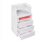 White Dresser with LED Lights & Charging Station