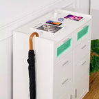 White Dresser with LED Lights & Charging Station
