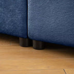 Modular Sectional Sofa with Storage, Cylindrical Backrest and Armrests