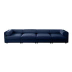 Modular Sectional Sofa with Storage, Cylindrical Backrest and Armrests