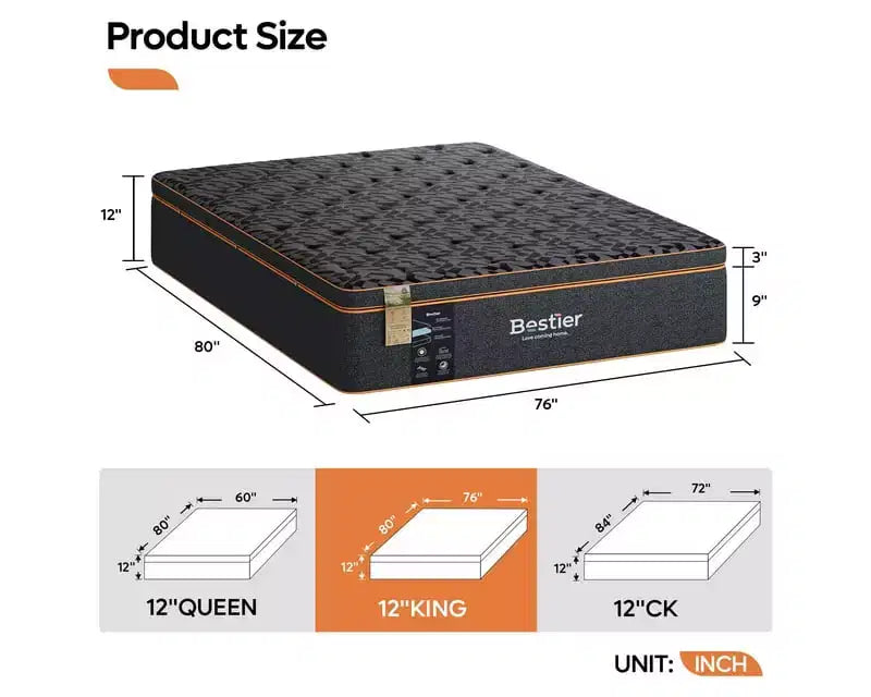 14 Inch Cooling Gel Memory Foam Mattress in a Box