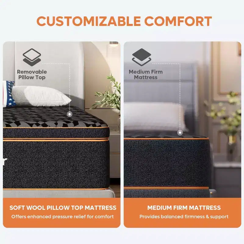 14 Inch Cooling Gel Memory Foam Mattress in a Box