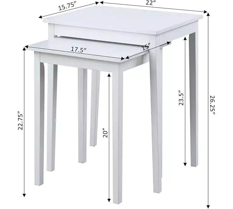 Three-Tier End Table with Storage Drawer and Open Shelves