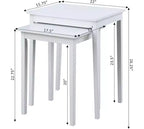 Three-Tier End Table with Storage Drawer and Open Shelves