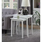 Three-Tier End Table with Storage Drawer and Open Shelves