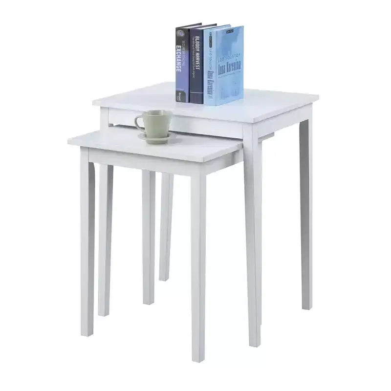Three-Tier End Table with Storage Drawer and Open Shelves