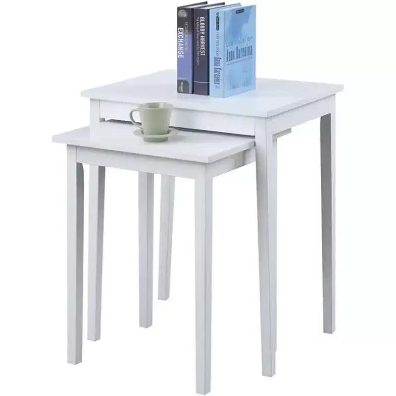 Three-Tier End Table with Storage Drawer and Open Shelves