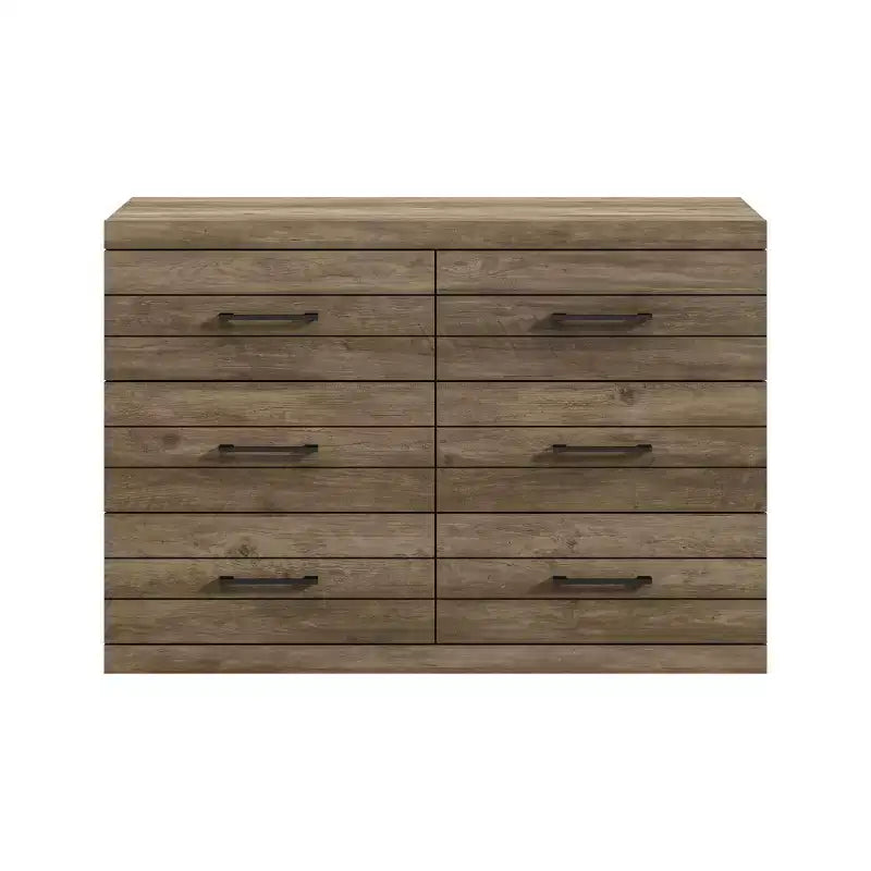 6-Drawer Dresser with Interlock System - Knotty Oak