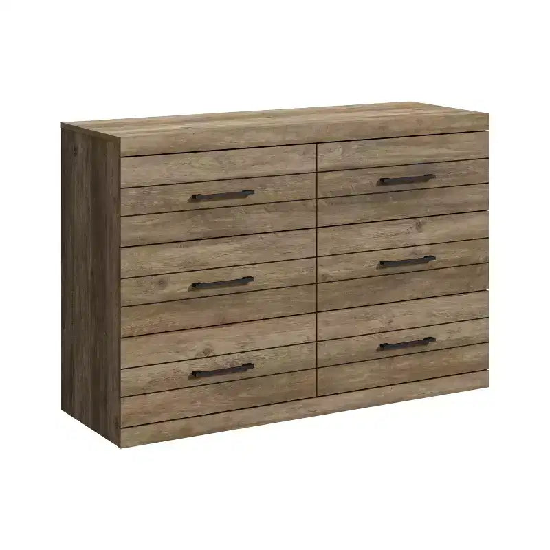 6-Drawer Dresser with Interlock System - Knotty Oak