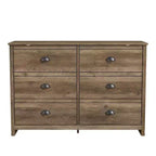 6-Drawer Dresser with Interlock System - Knotty Oak