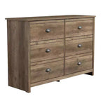 6-Drawer Dresser with Interlock System - Knotty Oak