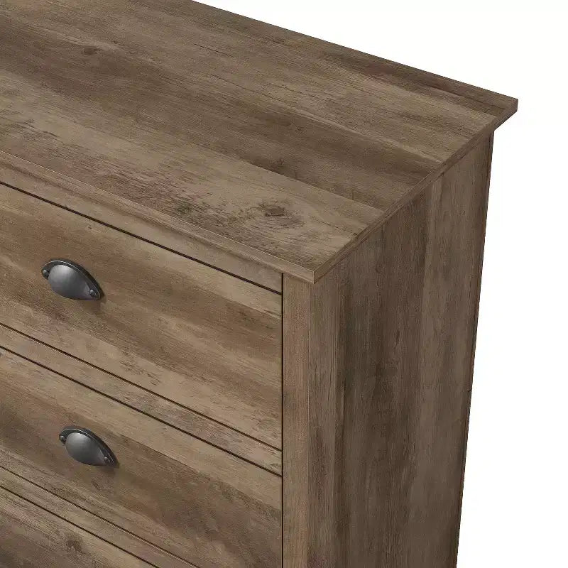 6-Drawer Dresser with Interlock System - Knotty Oak