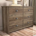 6-Drawer Dresser with Interlock System - Knotty Oak