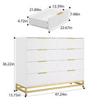 8-Drawer Dresser with Metal Handles