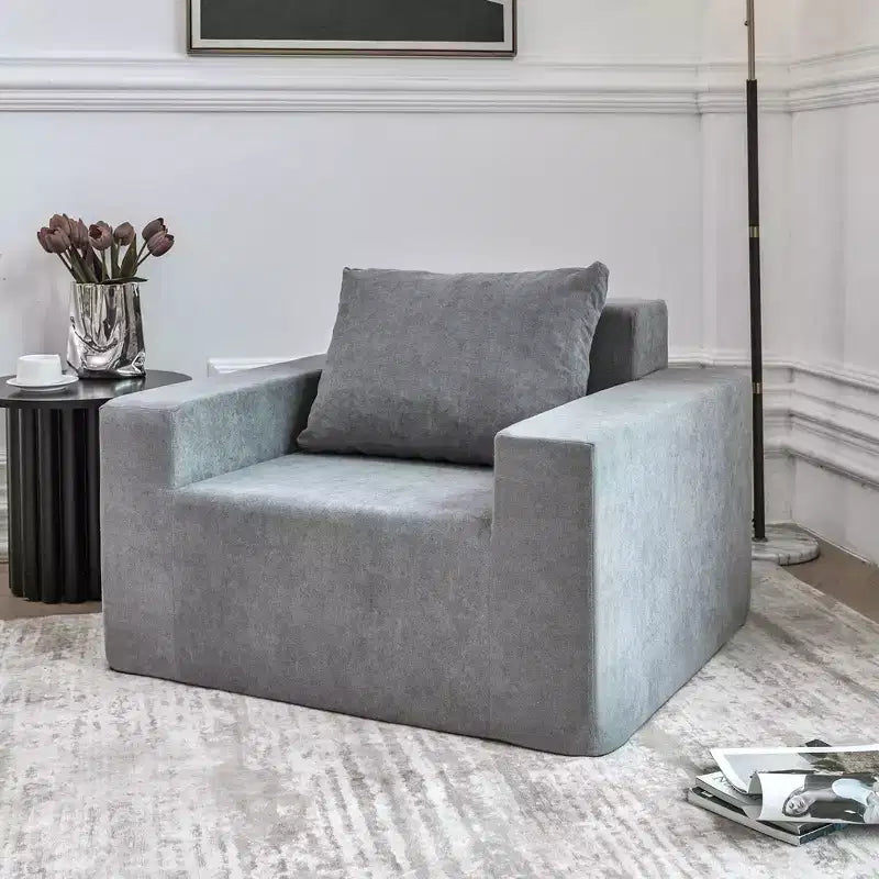 Foam Bean Bag Sofa with Pillow – For Living Room, Bedroom or Gaming Area