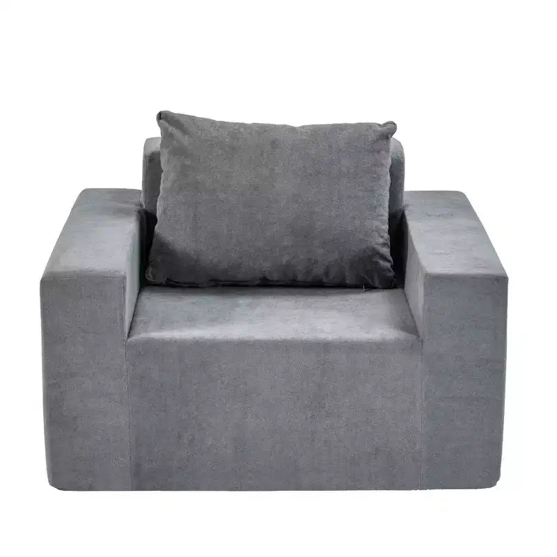 Foam Bean Bag Sofa with Pillow – For Living Room, Bedroom or Gaming Area