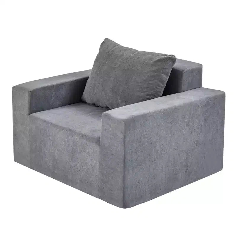 Foam Bean Bag Sofa with Pillow – For Living Room, Bedroom or Gaming Area