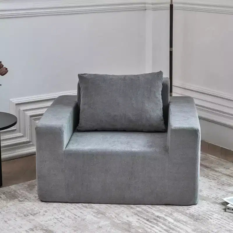 Foam Bean Bag Sofa with Pillow – For Living Room, Bedroom or Gaming Area