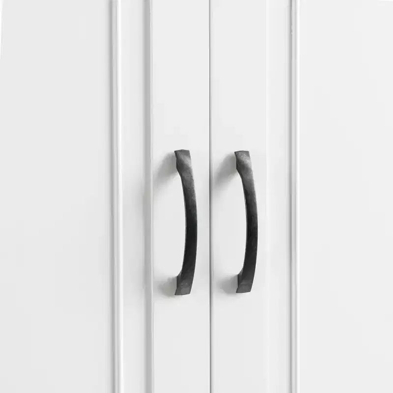 Tall Storage Cabinet with 4 Doors, 1 Drawer and Adjustable Shelves